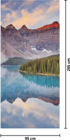 Fototapeta na drzwi - Górski krajobraz Kanady (95x205cm)