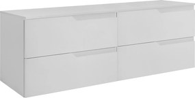 Zestaw mebli łazienkowych pod umywalkę, biała, 160 (2 x 80) x 46 x 58 cm