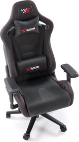 Czarny fotel gamingowy Chavez Halmar