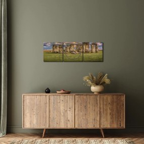 Obraz Stonehenge (z zegarem) (90x30 cm)