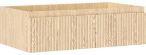 Mexen Rivel szafka łazienkowa podumywalkowa 80 cm, 1 szuflada, ryflowana , dąb - 91A20-08023-1-BF81
