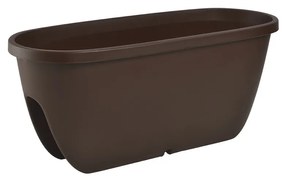 Gardenico Doniczka balkonowa na poręcz Balconia OVI brązowy, śr. 60 cm, śred. 60 cm