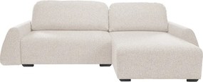 Narożnik ALMI Prawostronny z funkcją spania, wolnostojący tkanina EXCITE ME 02 Beżowy
