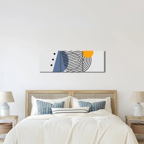 Obraz - Minimalistyczna abstrakcja N⁰2 (z zegarem) (90x30 cm)