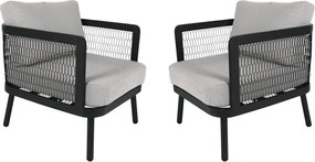 EDINBURGH DUO Krzesła aluminiowe, 2 szt.