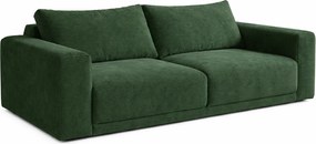 Sztruksowa kanapa rozkładana butelkowa zieleń - Dierra