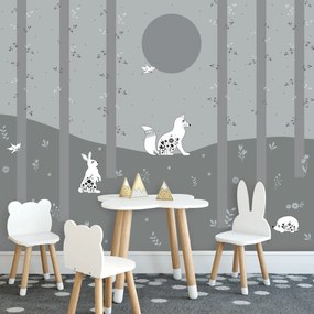 Fototapeta - Nocny las (196x136 cm)