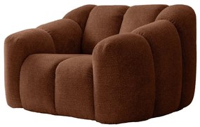 Fotel w kolorze terakoty Shell – Miuform