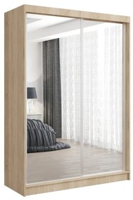 Szafa przesuwna - Debra 150 cm, dąb sonoma