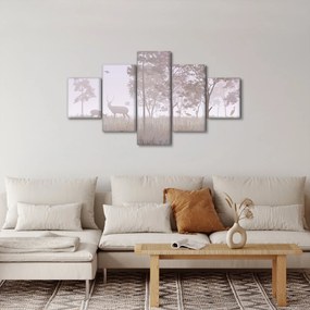 Obraz - Lasek, jednokolorowy (125x70 cm)