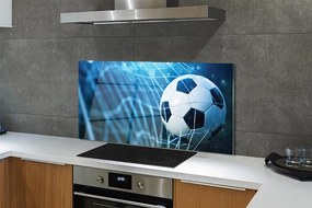 Szkło do Kuchni na Ścianę Futbolowa Wizja w Błękicie