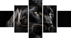 Obraz - Czarna Pantera (125x70 cm)