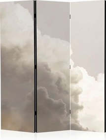 Parawan pokojowy 3-częściowy 135x172 Dwustronny dekoracyjny minimalistyczny atmosferyczny Szary Burzowe Obłoki