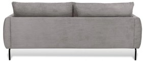 Jasnoszara sztruksowa sofa 212 cm Venray – Scandic