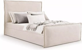 Łóżko kontynentalne Gronda boxspring z pojemnikiem i materacem tapicerowane 90-200 cm
