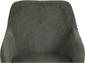 Zielony tapicerowany fotel jadalniany Lunio – Bonami Essentials