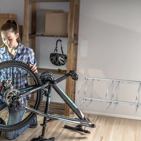 Stojak na 3 rowery BIKE, 84x32x27cm, srebrna Jurhan