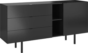 Czarna komoda z szufladami Skandica MYWAY / szer. 160 cm