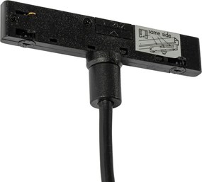 Nowoczesna czarna i beżowa lampa wisząca do systemu szynowego jednofazowego - Slimline Keno