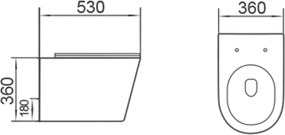 Mexen Rico 2.0  miska wc Rimless Tornado z deską wolnoopadającą slim, duroplast, biała połysk - 3072L4000T