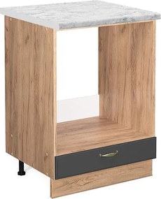 Szafka kuchenna antracytowo-złoty 60x60x82 fame-line