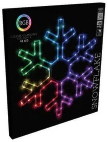 RGB Świąteczna dekoracja LED Colouring snowflake90 LED, 50 x 43 cm