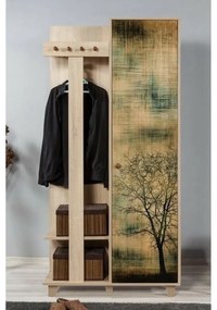 Wieszak z szafką Garmanto Tree Sonoma Oak