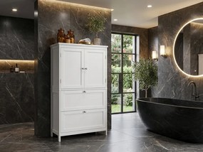 Szafka łazienkowa LAVORANO 110x60 cm, biała