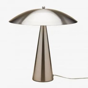 Lampa Stołowa Z Żelaza Irune Szczotkowana Szarość - Sklum