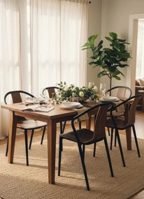 Industrialne krzesło tulipan orzech A8-H24