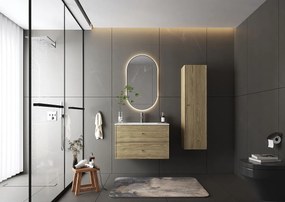 Szafka pod Umywalkę 80cm 2 Szuflady Dąb Olejowany Marco