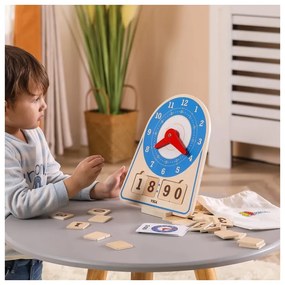 Viga drewniany zegar nauka zegara  czasu montessori