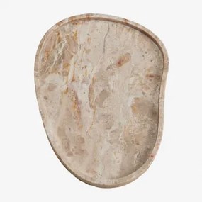 Taca Dekoracyjna Z Marmuru Orivando Marmur Beżowy Panther & ↔︎ 35 Cm - Sklum