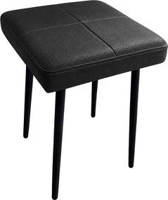Taboret MAX podstawa czarna : Kolor Stelaża - Czarny , Kolor tkaniny - EKO-SKÓRA - 1D, Typ tkaniny - Eko-skóra