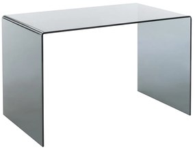 Biurko - Dymione szkło hartowane - Czarny - ELSTRON