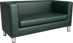 Sofa Monaco : Kolor nogi - Chrom, Kolor tkaniny - EKO-SKÓRA - 6D, Typ tkaniny - Eko-skóra , Wysokość nogi - 15 cm