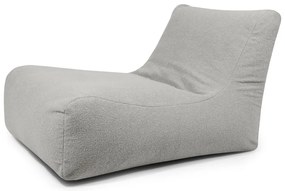 Jasnoszary worek do siedzenia z materiału bouclé Lounge 100 – SLOWDOWN