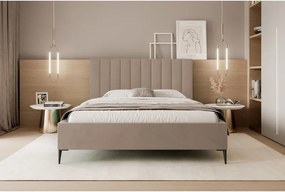 Łóżko Mona Slim III 200 Tkanina ABRIAMO 03 stelaż drewniany