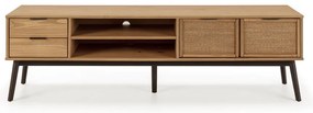 Szafka pod TV z litego drewna sosnowego 180x52 cm Natasha – Marckeric