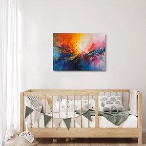 Obraz na szkle - Abstrakcja kolorów (70x50 cm)