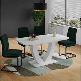 Stół jadalny biały 120x80x77.4 fenaro