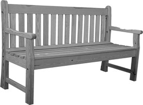 Ławka ogrodowa LONDON szary - 150 cm