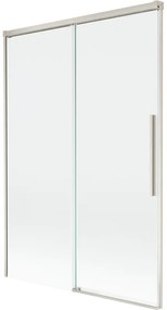 Mexen Rox parawan nawannowy 2-skrzydłowy rozsuwany 120 x 150 cm, transparent, nikiel szczotkowany - 8C9-120-001-97-00
