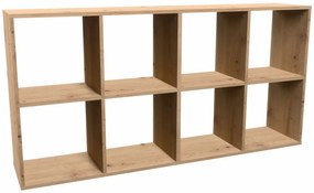 Regał stojący ażurowy dąb artisan - Atela 5x