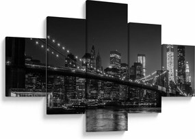 Obraz mostu Brooklyn Bridge w Nowym Jorku (125x70 cm)