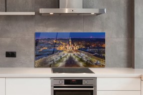 Panel Szklany Nocny Widok na Kościół Mariacki