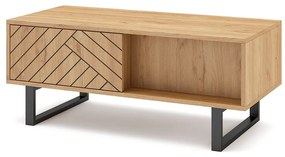 Stolik w dekorze dębu 55x110 cm Madona – Marckeric
