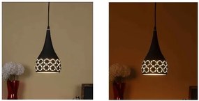 Lampa sufitowa metalowa klosz wisząca AT34-3SZ-Black