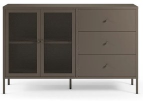 Szara metalowa komoda 140x90x40 cm Fayna – Marckeric