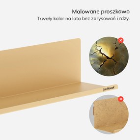 Półka wisząca JOANNE 400 mm, Fresh Style: beżowa